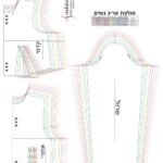 גזרת חולצה אריג בסיס עם מתפרים גזרת חולצה אריג בסיס עם מתפרים