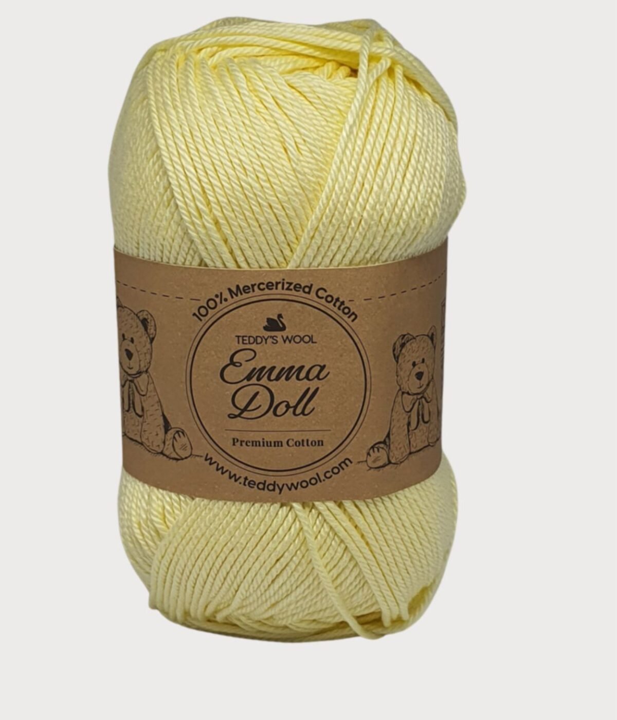 חוט כותנה Emma Doll צהוב בהיר